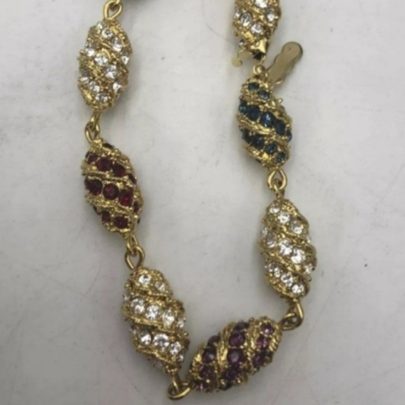 Vintage Camrose & Kross Jackie Kennedy Bracelet 7.5"/8.5" - Picture 5 of 12